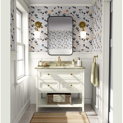 Papel de Parede Autoadesivo Floral Artístico, Vinílico Impermeável, Cinza, Removível, Ideal para Inquilinos, Quarto, Sala e Jantar - S4sassy 63,5 cm (L) × 609,6 cm (C) / Cinza - Vinil Liso