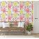 Papel de Parede Aquarela com Buquê de Rosas para Parede Laranja, Vinil Autoadesivo Decorativo, Aplicação Fácil DIY - S4Sassy 63,5 cm (L) × 609,6 cm (C) / Laranja - Vinil Liso