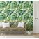 Papel de Parede Folha de Monstera Verde, Vinil Autoadesivo Decorativo, Fácil Aplicação para Quarto e Sala de Estar - S4Sassy 63,5 cm (L) × 304,8 cm (C) / Verde - Vinil Texturizado