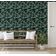Papel de Parede Autoadesivo e Removível Folhas de Outono Verde, Mural Instantâneo para Quarto, Banheiro, Lavanderia e Closet - S4Sassy 63,5 cm (L) × 304,8 cm (C) / Verde - Vinil Texturizado