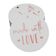 Etiquetas Penduradas de Papel Metalizado com Texto "Made With Love" para Lembrancinhas - Inkdotpot 100 Etiquetas Metalizadas / Branco - Ouro Rosé