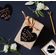 Etiqueta de Papel Metalizado "Thank You" para Lembrancinha de Casamento - Inkdotpot 100 Etiquetas Metalizadas / Preto - Ouro Rosé
