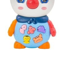 Teclado Piano Musical Bebe Brinquedo Infantil Divertido Som Pinguim - Brinquedo Divertido e Educativo Cor:Azul