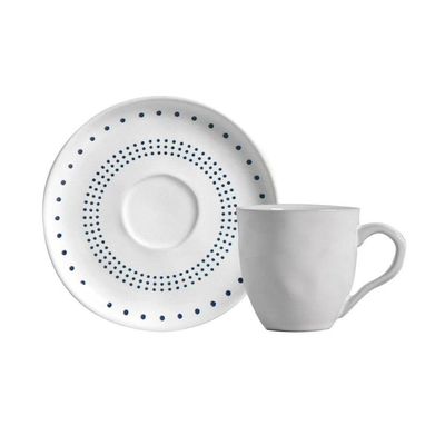 Conjunto De Xícara De Cafezinho Com Pires 06 Peças Bio Astral Porto Brasil