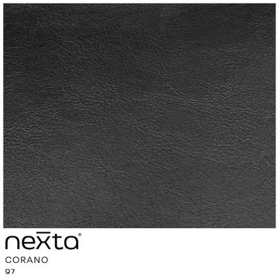Kit 04 Banquetas Alta Com Encosto Betina Base Preto Fosco Corano Preto - Nexta Casa