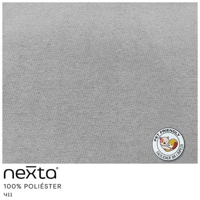 Kit 02 Banquetas Alta Com Encosto Betina Base Preto Poliéster Cinza - Nexta Casa