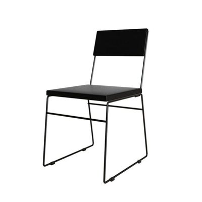 Kit 4 Cadeiras De Jantar Málaga Corino Preto Para Mesa Sala Cozinha Fácil Limpeza Conforto - Preto