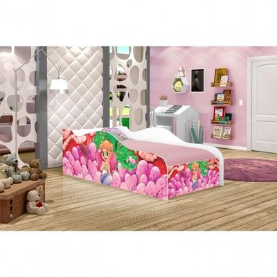 Cama Fun Sereia E Corais Solteiro Com Colchão