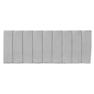 Cabeceira Painel Casal 1,40m Holanda Linho - Pallazio Cor Cinza