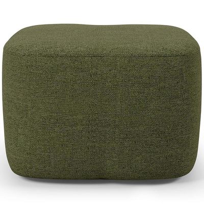 Puff Decorativo Orgânico Para Sala Quarto Saori W01 Linho Verde - Lyam Decor