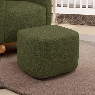 Puff Decorativo Orgânico Para Sala Quarto Saori W01 Linho Verde - Lyam Decor