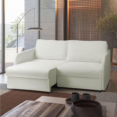 Sofá Retrátil Reclinável 4 Lugares 236cm Amsterdã Suede K01 - D'rossi Bege