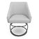 Kit 6 Poltronas Luxo Alana Linho Base Luxo Preto - Pallazio Cor Grafite