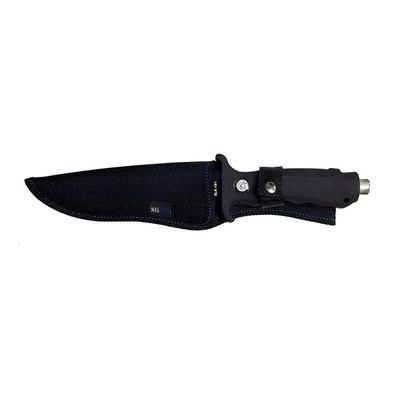 Faca Esportiva 29cm Com Bússola Integrada E Estojo – Lâmina Em Aço Inox Para Camping, Trilhas E Aventuras Outdoor