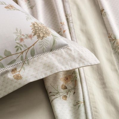 Jogo De Cama Casal Altenburg Cetim 300 Fios Floraline