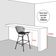 Kit 4 Banquetas Bistrô Bertoia Preta D70 Com Assento Marrom