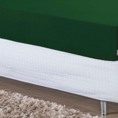Jogo De Cama Solteiro Nobre 2 Peças Lençol Com Elástico De 30cm De Altura Malha 100% Algodão - Verde-bandeira