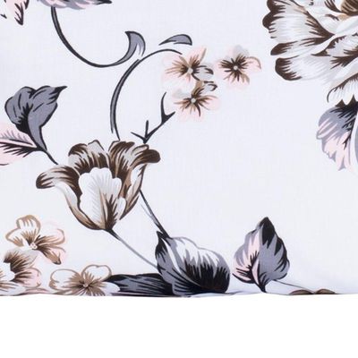 Almofada Decorativa Com Refil Desire Percal 200 Fios 100% Algodão - Estampa Samara Branco