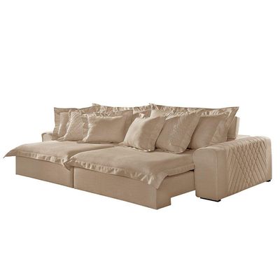 Sofá Luz Linho 02 Módulos De 90cm B25cm Meu Sofá Online A226 Linho Bege