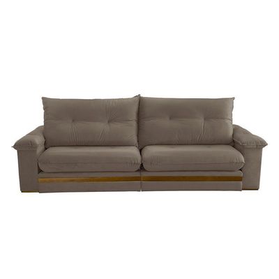 Sofá Avalon 02 Módulos De 90cm Br25cm Meu Sofá Online B016 Veludo Marrom