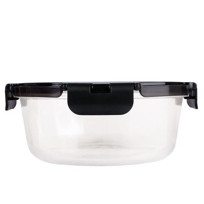 Pote Refratário Redondo com Tampa Preta 950ml