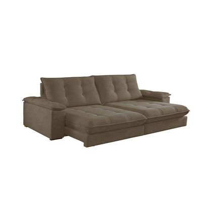 Sofá Dublin 02 Módulos De 90cm Br25cm Meu Sofá Online B016 Veludo Marrom