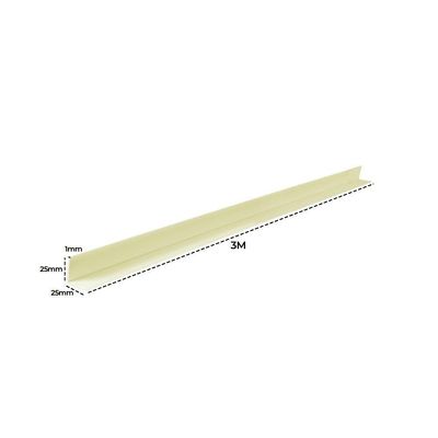 Cantoneira L Pvc Canto 25mmx25mmx300cm 15 Un Bariri - Tk