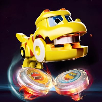 Conjunto Beyblade  com 2 Lançadores Dinossauro - para Crianças a partir de 3 Anos | Presente Perfeito