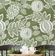 Papel de Parede Botânico Romã Verde Autoadesivo em Vinil, Revestimento Fácil DIY para Quarto Estilo Fazenda, Armários e Ambientes - S4Sassy 63,5 cm (L) × 914,4 cm (C) / Verde - Vinil Texturizado