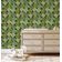 Revestimento Vinílico Autoadesivo Degradê Palmas Tropicais Verde, Impermeável, Removível para Quartos, Salas, Locação e Armários - S4Sassy 63,5 cm (L) × 304,8 cm (C) / Verde - Vinil Liso