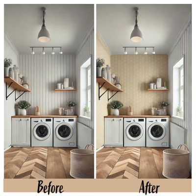 Papel de Parede Folha Moderna Laranja, Vinil Autoadesivo, Revestimento Decorativo Fácil DIY para Quarto, Armários e Salas - S4Sassy 63,5 cm (L) × 304,8 cm (C) / Laranja - Vinil Texturizado