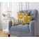 Capa de Almofada Amarela Estampada Luxuosa, Capa Decorativa para Almofada e Travesseiro - Vargottam 30,48 Cm × 60,96 Cm – Retangular / Amarelo