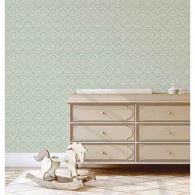 Papel de Parede Autoadesivo Vinílico Motivo Real Verde, Revestimento Fácil DIY para Quarto Estilo Fazenda, Sala, Armários - S4Sassy 63,5 cm (L) × 152,4 cm (C) / Verde - Vinil Liso