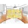 Traceease Planta Residencial - Modelos de Interiores e Móveis para Cozinha/Quarto/Banheiro - Estênceis Arquitetônicos - 10 Peças - S4Sassy Amarelo