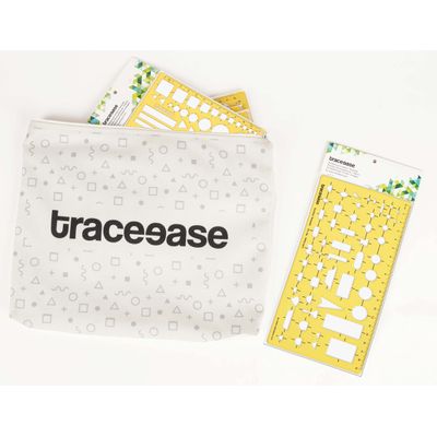 Traceease Planta Residencial - Modelos de Interiores e Móveis para Cozinha/Quarto/Banheiro - Estênceis Arquitetônicos - 10 Peças - S4Sassy Amarelo
