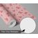 Papel de Parede Autoadesivo Vinílico Impermeável, Estampa de Folhas Pontilhadas e Flores, Rosa, Removível, Para Quarto e Sala - S4sassy 63,5 cm (L) × 609,6 cm (C) / Rosa - Vinil Liso