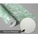 Papel Contact Vinílico Autoadesivo Impermeável Verde Contemporâneo Removível, Estampa Floral Line Art, para Paredes e Móveis - S4sassy 63,5 cm (L) × 914,4 cm (C) / Verde - Vinil Texturizado