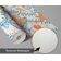 Papel de Parede Vinílico Autoadesivo Removível Estrelas-do-Mar e Conchas Lúdicas, Mural Laranja para Banheiro Lavanderia e Closet - S4Sassy 63,5 cm (L) × 152,4 cm (C) / Laranja - Vinil Texturizado