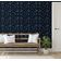 Papel de Parede Autoadesivo Removível Floral Petite Midnight Azul Mural Instantâneo para Quarto Banheiro Lavanderia Closet - S4Sassy 63,5 cm (L) × 304,8 cm (C) / Azul - Vinil Liso