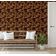 Papel de Parede Autoadesivo Removível Folhas de Outono, Mural Instantâneo Verde para Quarto, Banheiro, Lavanderia, Closet - S4Sassy 63,5 cm (L) × 609,6 cm (C) / Verde - Vinil Texturizado