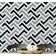 Papel de Parede Autoadesivo Estampa Labirinto Zigzag, Cinza, Vinil Removível DIY, Papel Contact para Parede de Entrada - S4sassy 63,5 cm (L) × 609,6 cm (C) / Cinza - Vinil Liso