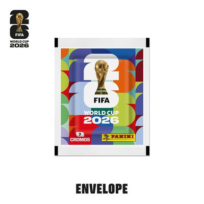 Kit 24 Envelopes com Figurinhas Copa do Mundo 2026 Panini