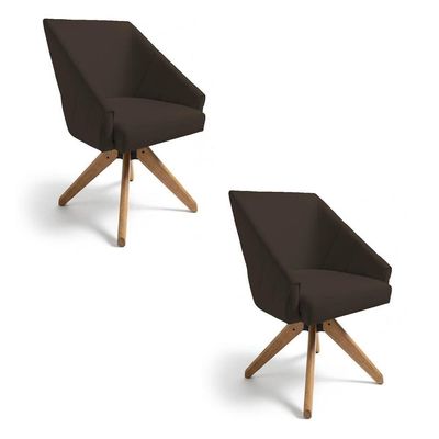 Kit 2 Poltronas Velvet Strass Veludo Pés De Madeira Preto - Pallazio