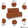 Sofá 2 Lugares Para Sala Living 160cm Pés Palito Tamar Z08 Boucle Terracota - Mpozenato
