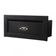 Caixa Correio Techinox Carta Luxo Linear Preta Fosca 14 Cm Profundidade Pintura De Alta Resistência