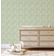 Papel de Parede Vinílico Autoadesivo Floral Coração em Renda Verde, Fácil DIY para Quarto Estilo Fazenda, Sala e Armários - S4Sassy 63,5 cm (L) × 914,4 cm (C) / Verde - Vinil Texturizado