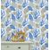 Mural Vinílico Autoadesivo Removível, Algas e Conchas Subaquáticas, Azul para Banheiro, Lavanderia, Armário - S4Sassy 63,5 cm (L) × 609,6 cm (C) / Azul - Vinil Texturizado