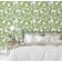 Papel de Parede Vinílico Autoadesivo Folhas Pontilhadas À Prova D'Água - Verde, Removível para Quartos, Inquilinos e Armários - S4Sassy 63,5 cm (L) × 914,4 cm (C) / Verde - Vinil Texturizado
