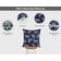 Capas de Almofada Decorativas Estampadas Tema Azul de Luxo - Vargottam 40,64 Cm × 40,64 Cm – Quadrado / Azul