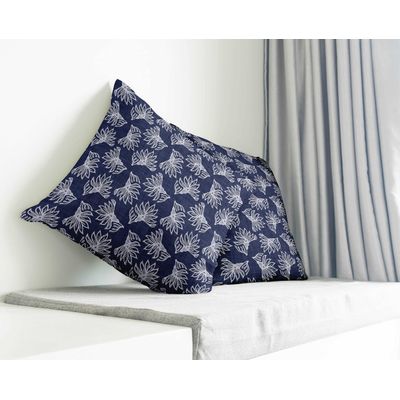 Capas de Almofada Decorativas Estampadas Tema Azul de Luxo - Vargottam 60,96 Cm × 60,96 Cm – Retangular / Azul